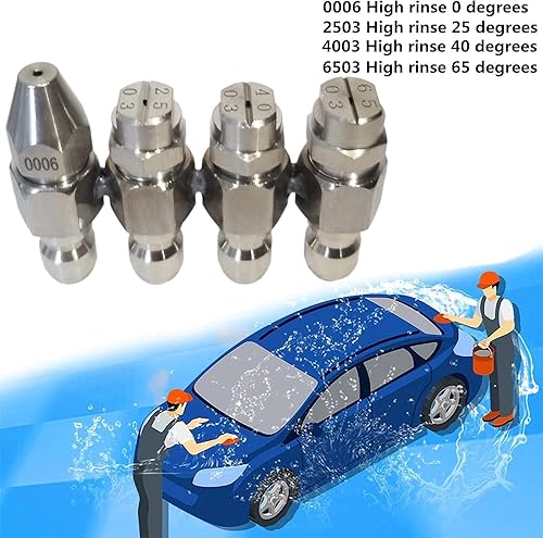 Miniatura 3 de Jrod - Boquilla de lavado a presión 030 boquilla de lavado a presión con punta de barra J soporte de punta de lavado de 4 vías 25 GPM 14 pulgadas de