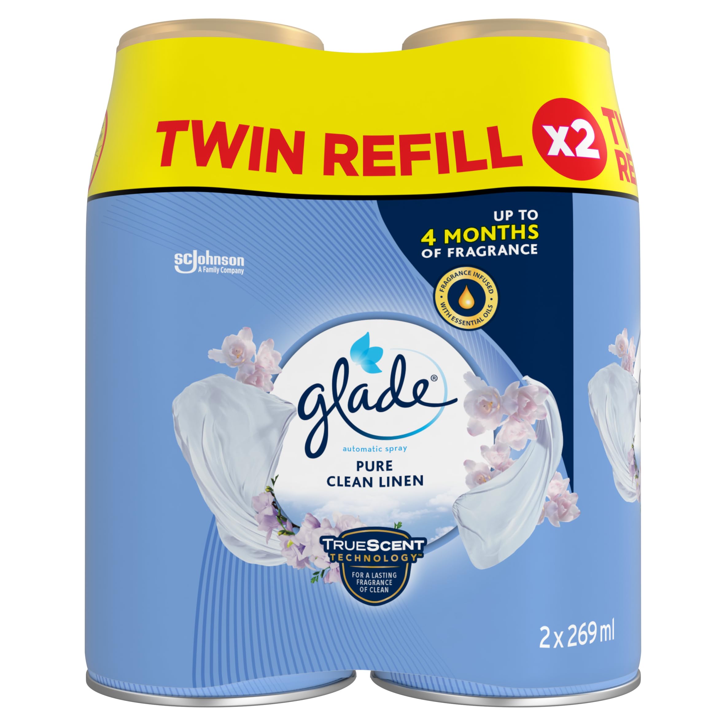 Glade Automatic Spray Twin Refill - Pure Clean Linen