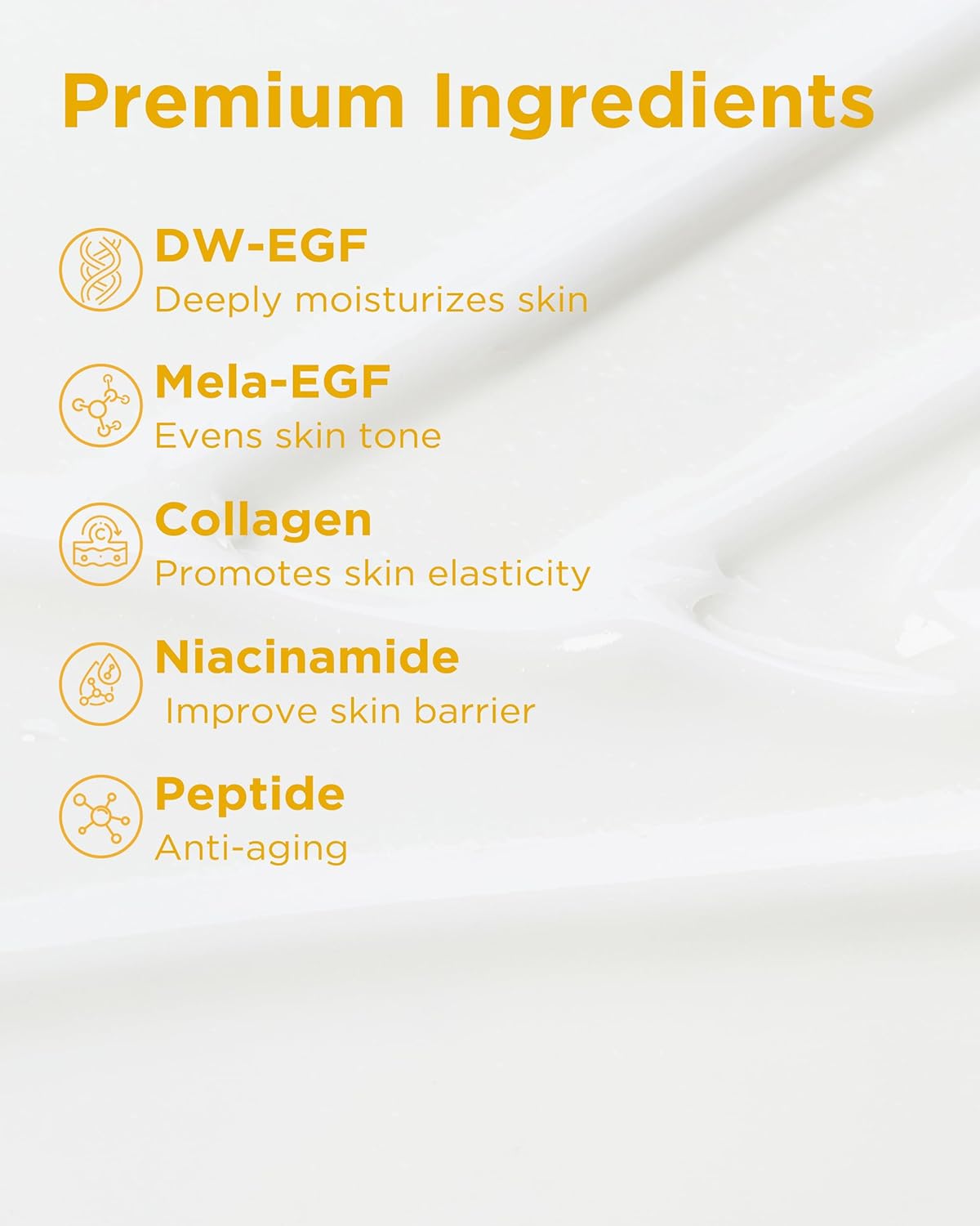 EASYDEW DW-EGF Peptide Melatoning Cream for Radiant Skin and Restores Sun Damaged Skin with Glutathione - Evens Skin Tone, Moisture Glow Skin, 3.6 oz. - Image 3