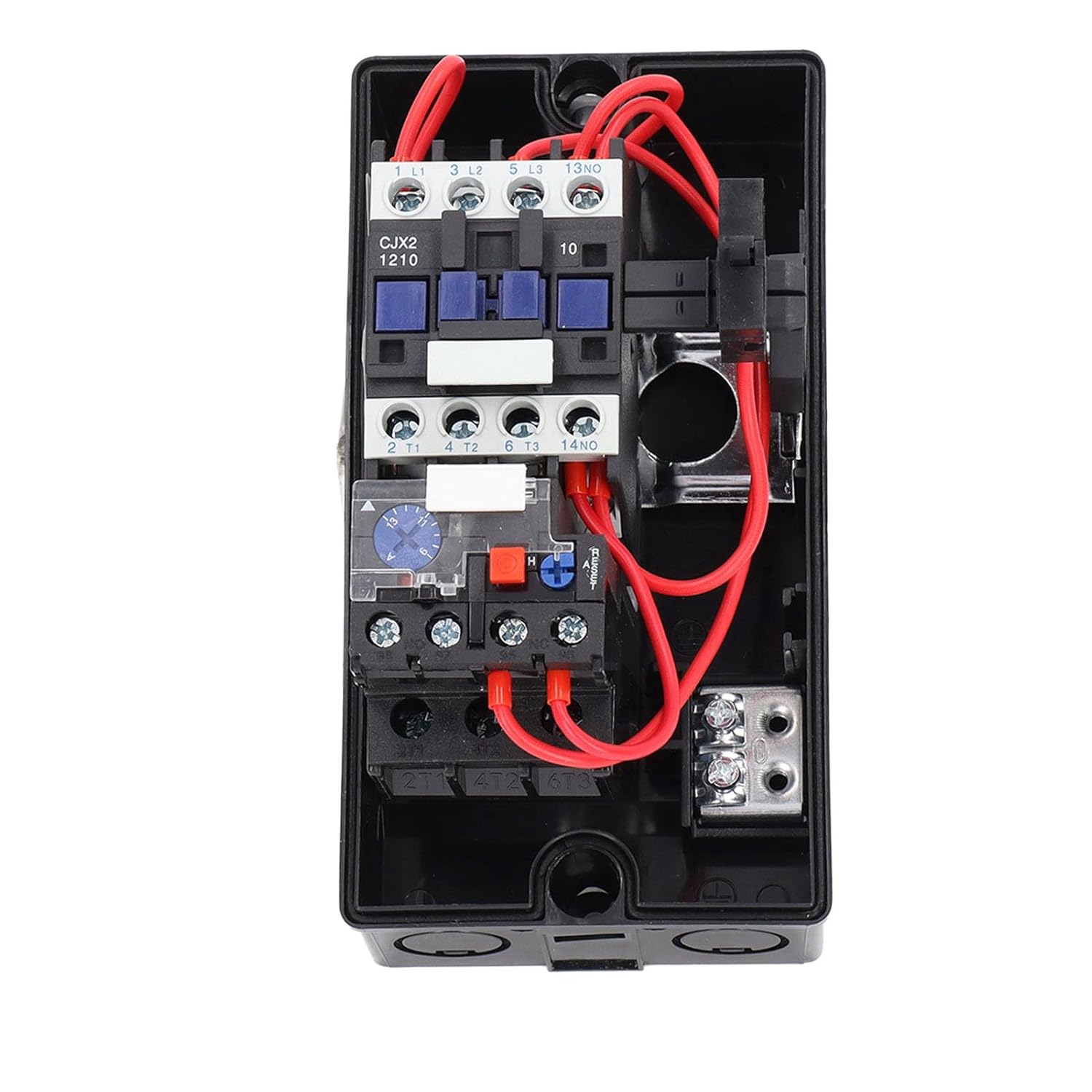 Magnetic Electric Motor Starter Box with Overload Function, Single Phase 220V 230V 3 Phase 380V 400V, 9-13A, ABS, IP55