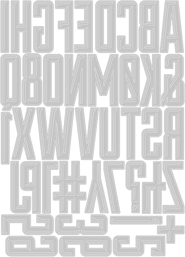 Miniatura 2 de Sizzix Thinlits - Juego de 41 troqueles alfanuméricos de Tim Holtz 666282 multicolor