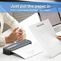 Vista 34 de Phomemo Papel adhesivo térmico blanco de 1.969 in, compatible con Phomemo M02/M02S/M02 PRO/M04S/M04AS Mini impresora térmica, texto negro, 3 rollos