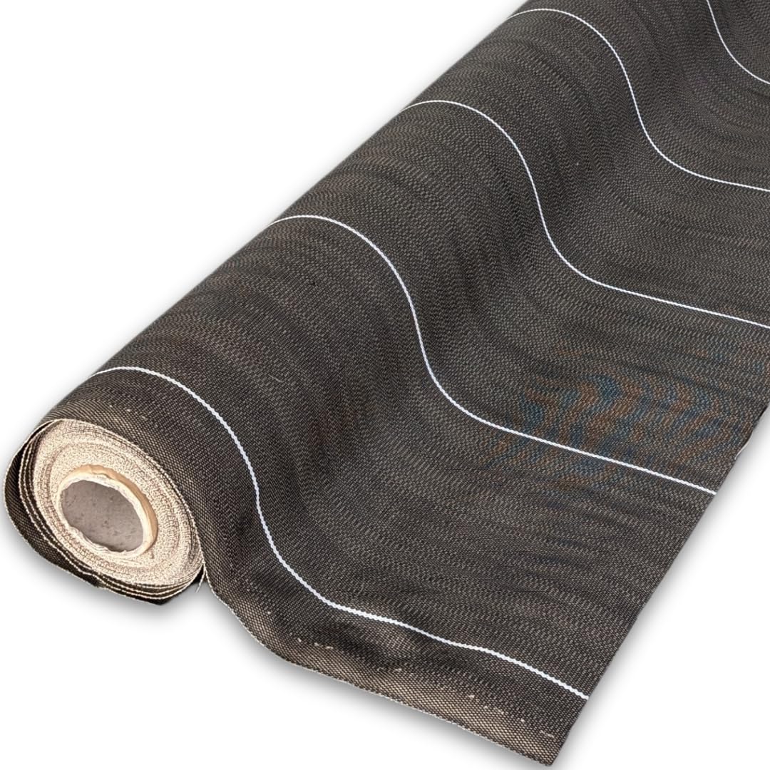 Toile de paillage Marron - 130gr m2 - tissée - Anti Mauvaises Herbes - Largeur 4M15 - Longueur 20m - Bache Geotextile 4M - Qualité Pro ZENLYS