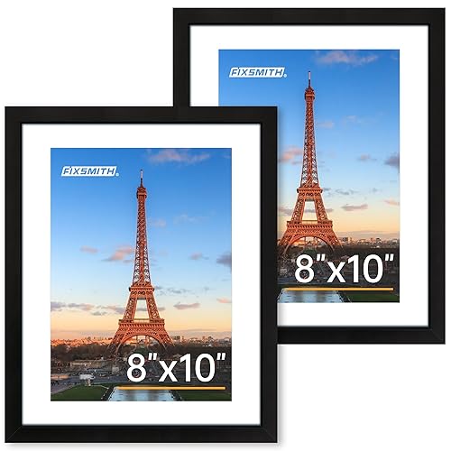 FIXSMITH 8x10 Picture Frame Set of 2, Photo Frame with