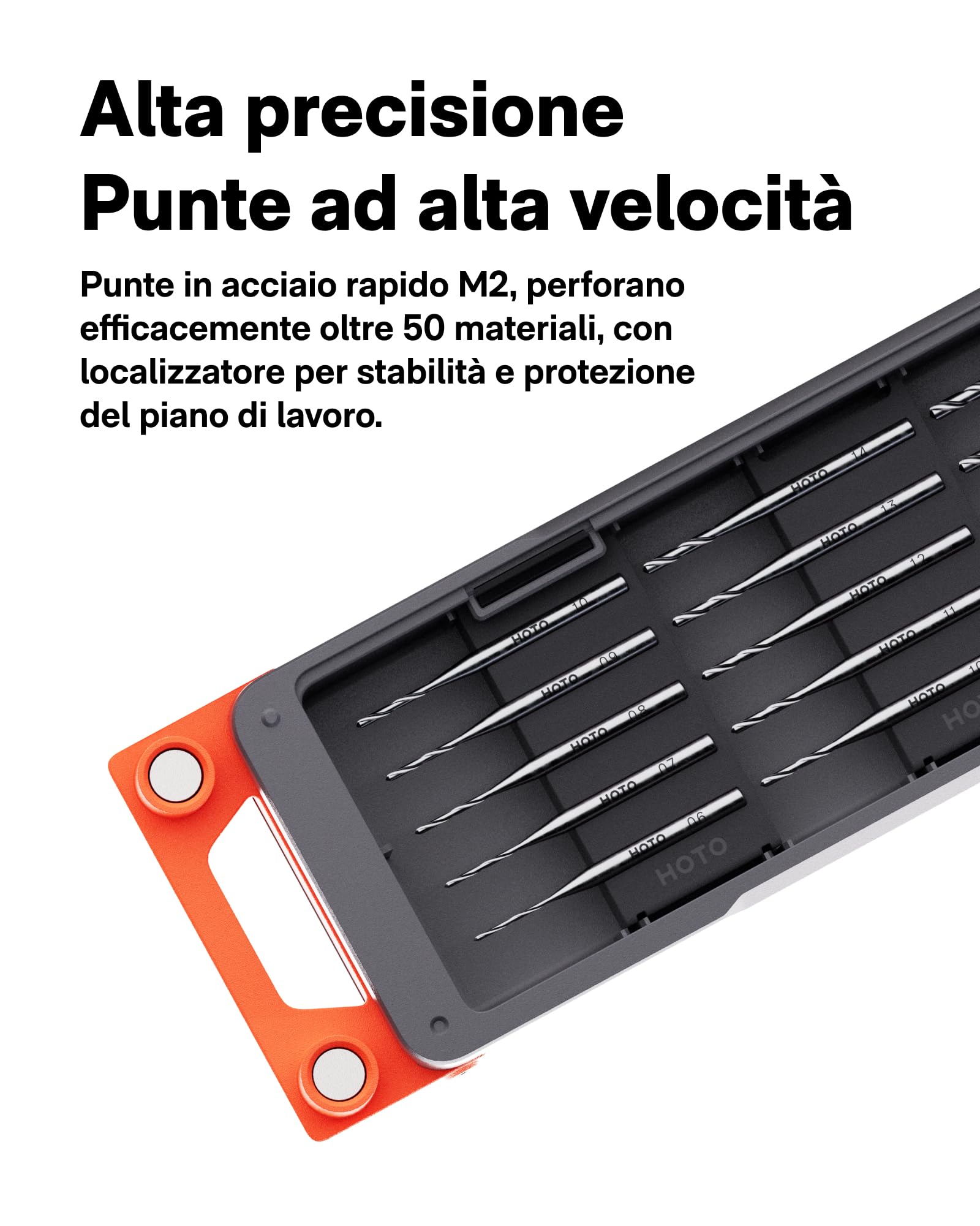 HOTO SNAPBLOQ D-A03 Mini Trapano a Batteria con 20 punte, Trapano a Mano Senza Fili a 3 velocità, Luci LED, Set di Trapani Elettrici per la Realizzazione di Gioielli, Resine, Legno, Plastica, DIY