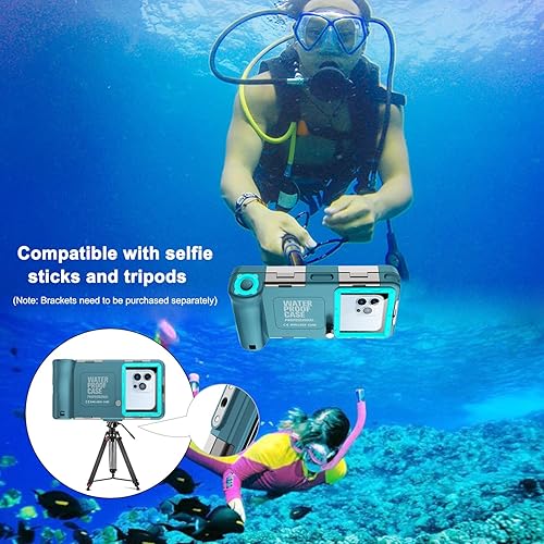 Miniatura 8 de Funda para teléfono de buceo subacuático para iPhone 161514131211Pro MaxXRXSX Samsung Galaxy S24S23S22S21, funda impermeable de buceo profesional