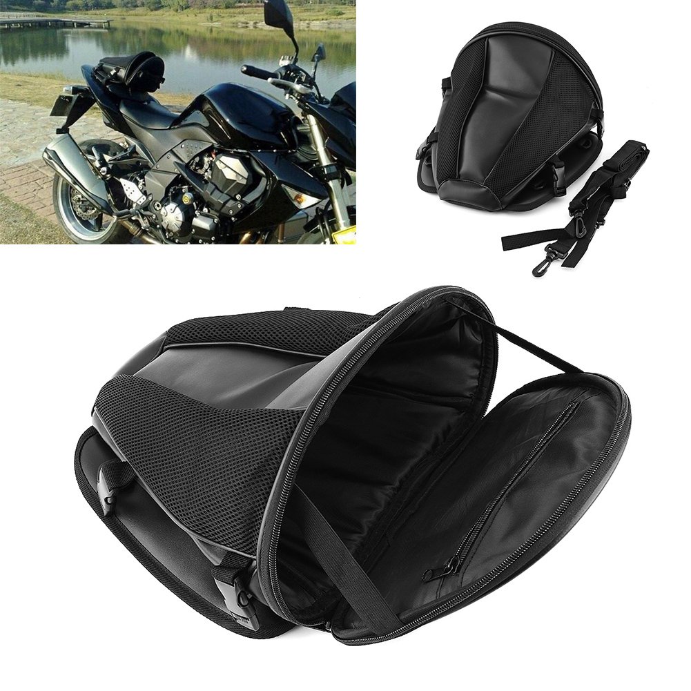 Luocute Motorradtasche, wasserdichte Sport-Tragetasche für den Rücksitz, Motorrad-Hecktasche für Telefon, Schlüssel, Schwarz, Passend für die Meisten Motorräder, Dirtbikes,