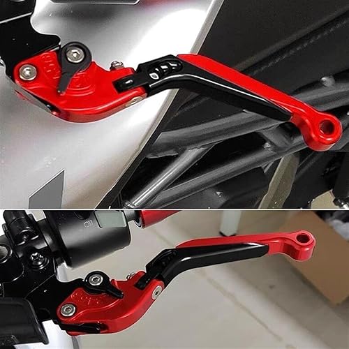 Miniatura 8 de Palancas de freno de embrague extensible ajustable para motocicleta Yamaha XJ6 N XJ6 para desviación 2009 2020 2019 (color  6)