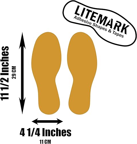 Vista 80 de LiteMark Calcomanías de vinilo duraderas con acabado brillante, tamaño mediano de 9 pulgadas, ideal para suelos, techos, paredes y la mayoría