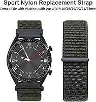 Vista 8 de WOCCI - Correas ajustables de nylon para reloj deportivo con cierre de gancho y bucle, correas de reloj de liberación rápida para hombres y mujeres