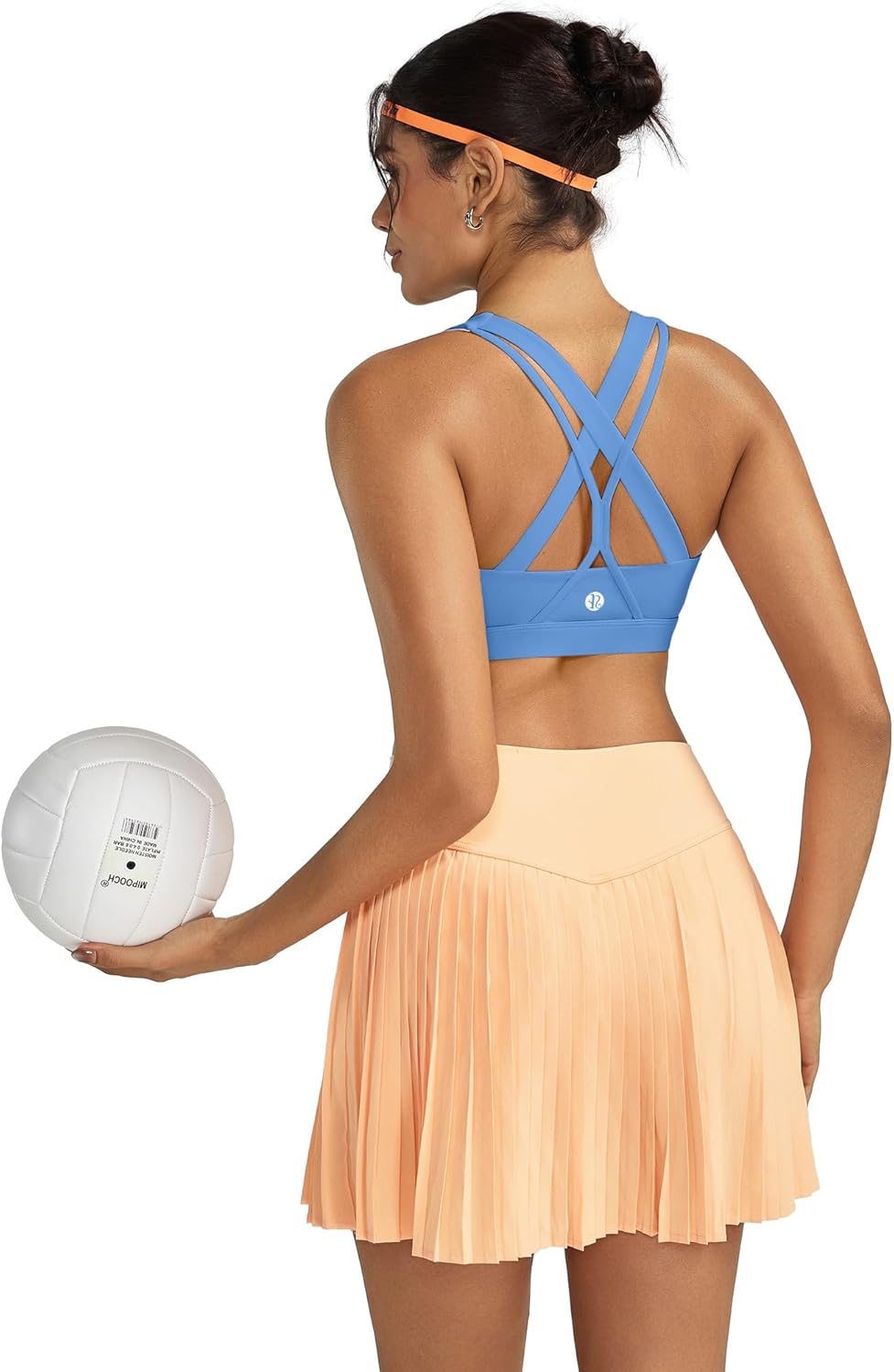 RUNNING GIRL Sports Bra for Women High Support, Criss-Cross Back Padded Strappy Sports Bras Yoga Bra with Removable Cups - Image 5