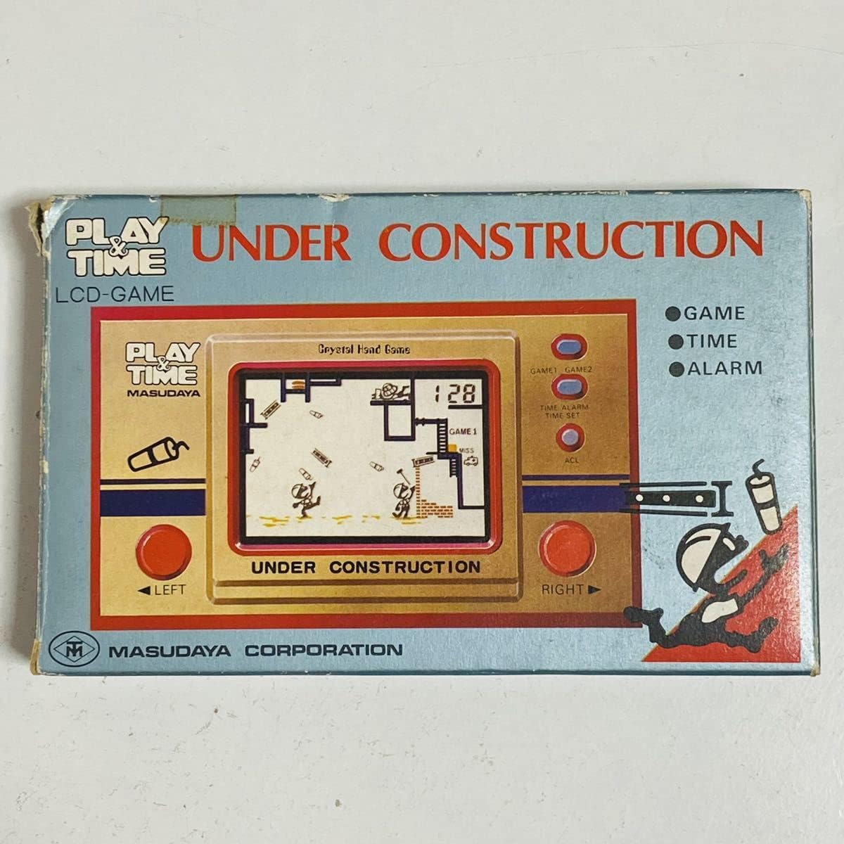 【動作品】MASUDAYA 増田屋 PLAY &amp; TIME 工事中 UNDER CONSTRUCTION 046-4980 
