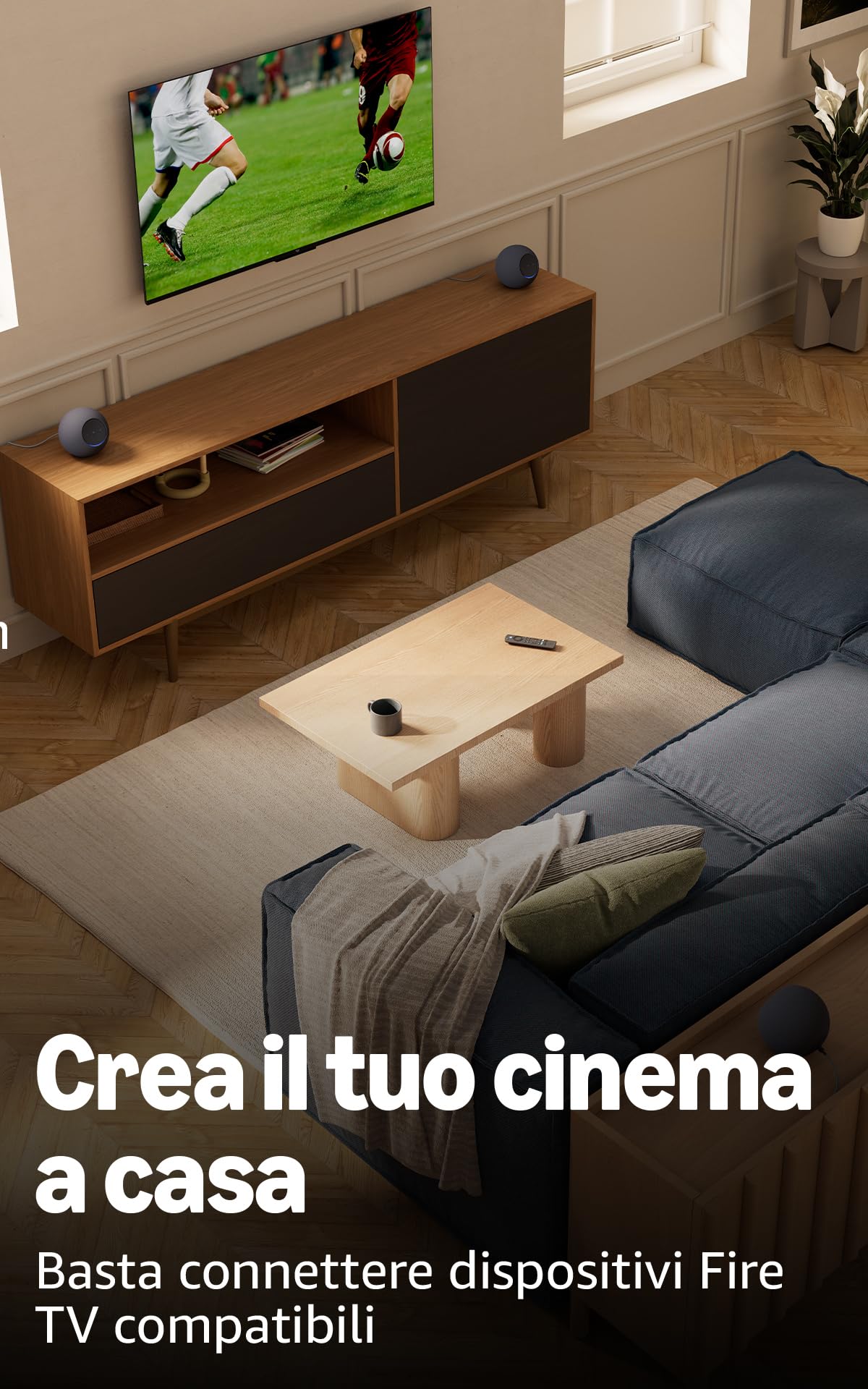 Amazon Echo Studio (ultimo modello), design compatto, audio 3D immersivo e Dolby Atmos, (grafite), con Accesso Anticipato ad Alexa+