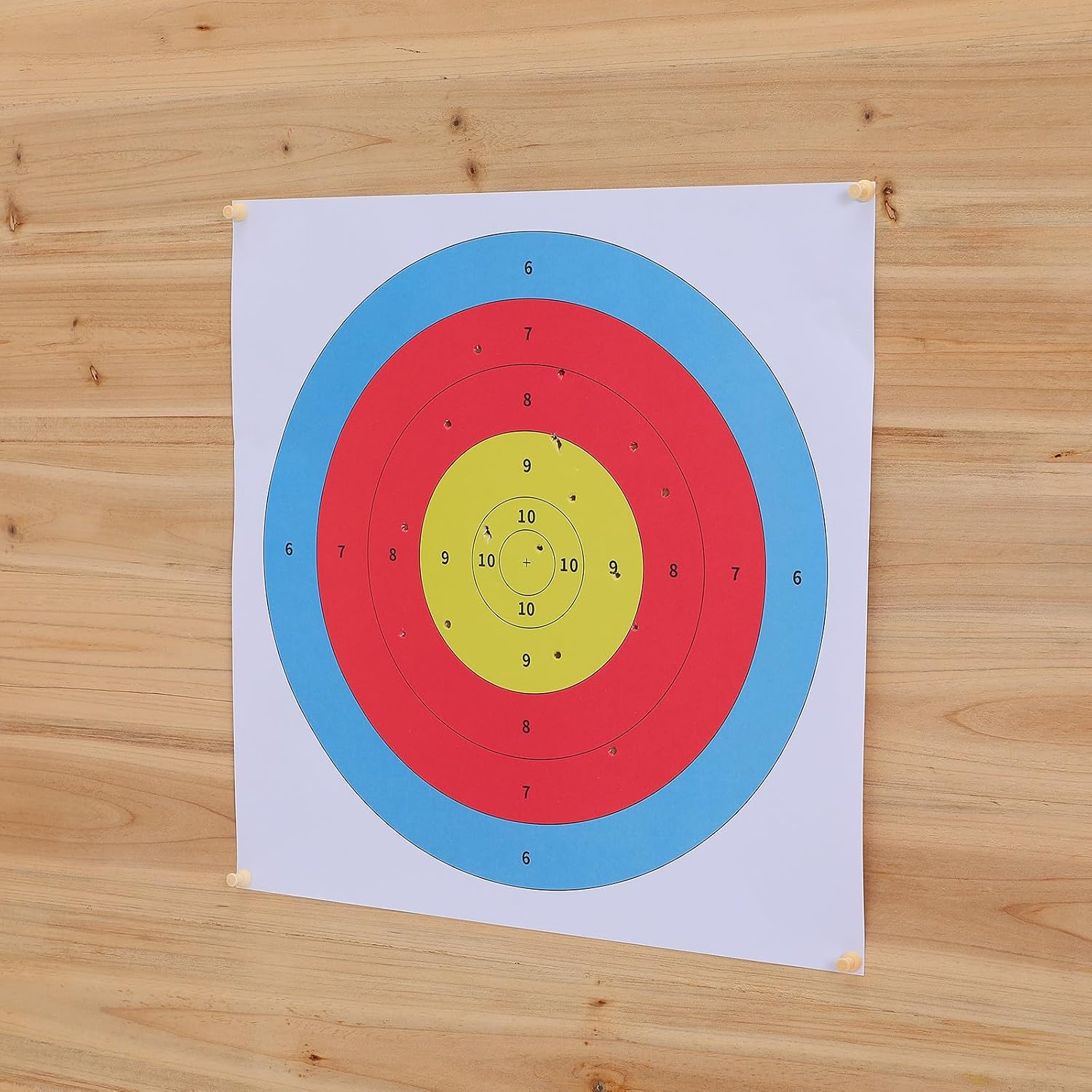Generic 50 Pcs Paper Archery Targets for Backyard Practice, Extra Large Size with Reusable Surface and Easy to Penetrate Paper Material, Suitable for Archers in Standard Competition