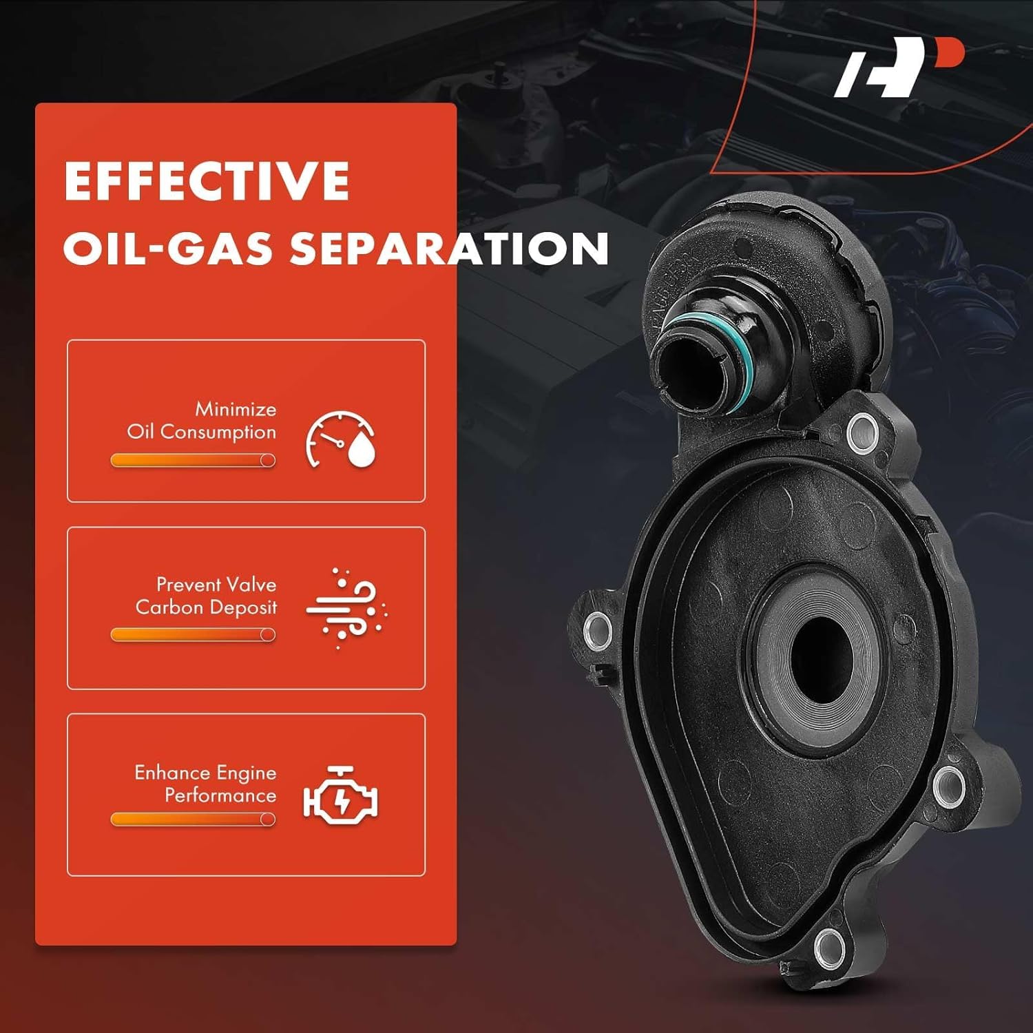 A-Premium Engine Crankcase Vent Valve Oil Separator Compatible with Mercedes-Benz C300 2013-2014, C350 2012-2015, E300 2012-2016, E350 2012-2016, E400, GLK350, GLE350, SLK350, ML350, R350, 3.5L