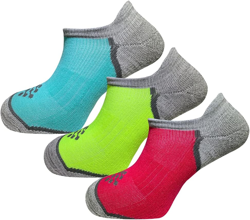 True Energy Women's No Show Socks - Running Socks with Compression + Infrared - 3 Pairs