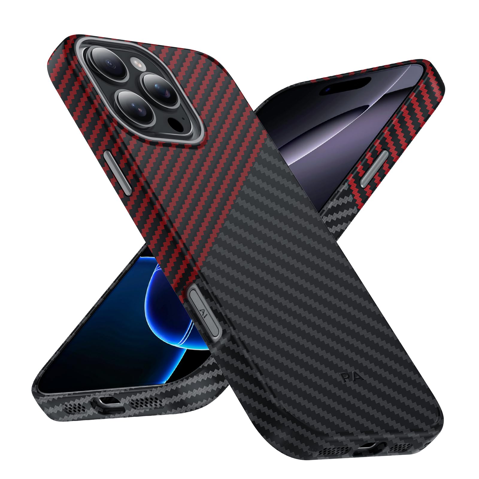 Étui en carbone iPhone 14 Pro MagCase Deluxe avec 3 verres de protection - 7