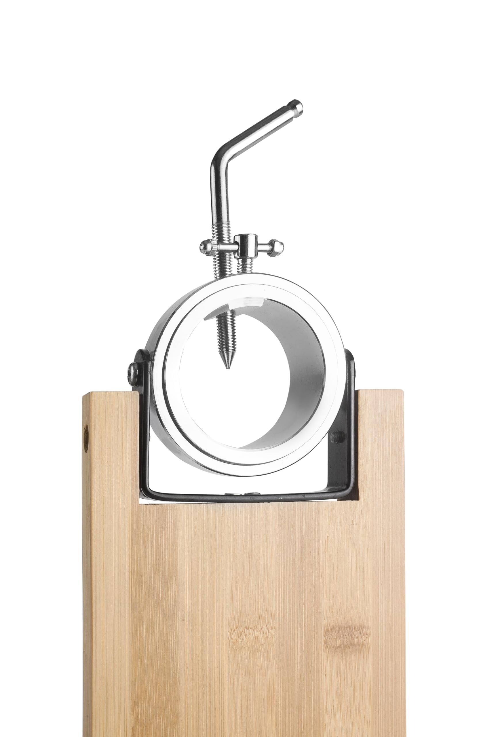IBILI - Support à jambon pliable + rotatif Gastroteka, bambou + acier inoxydable, 48 x 17,5 cm, Marron