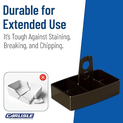 Miniatura 6 de Carlisle FoodService Products Carrito de azúcar para cocinas, plástico, 50 paquetes, negro, (paquete de 24)