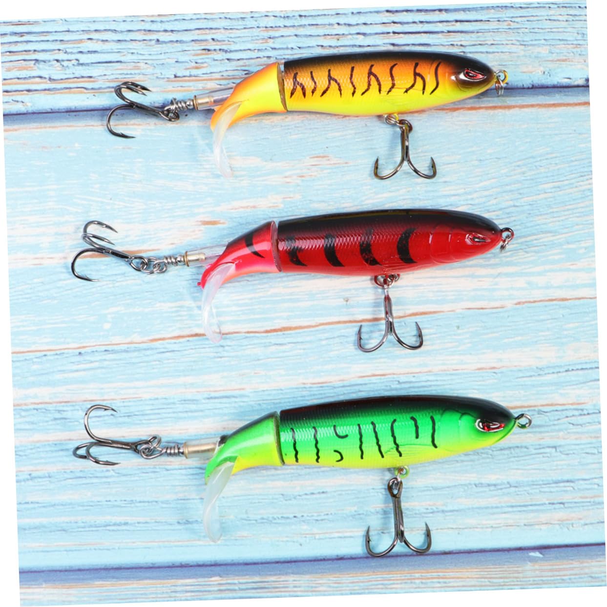 BESPORTBLE Esche da Pesca con da 6 Pezzi Esche da Pesca con Occhi 3D Esche Bioniche Realistiche