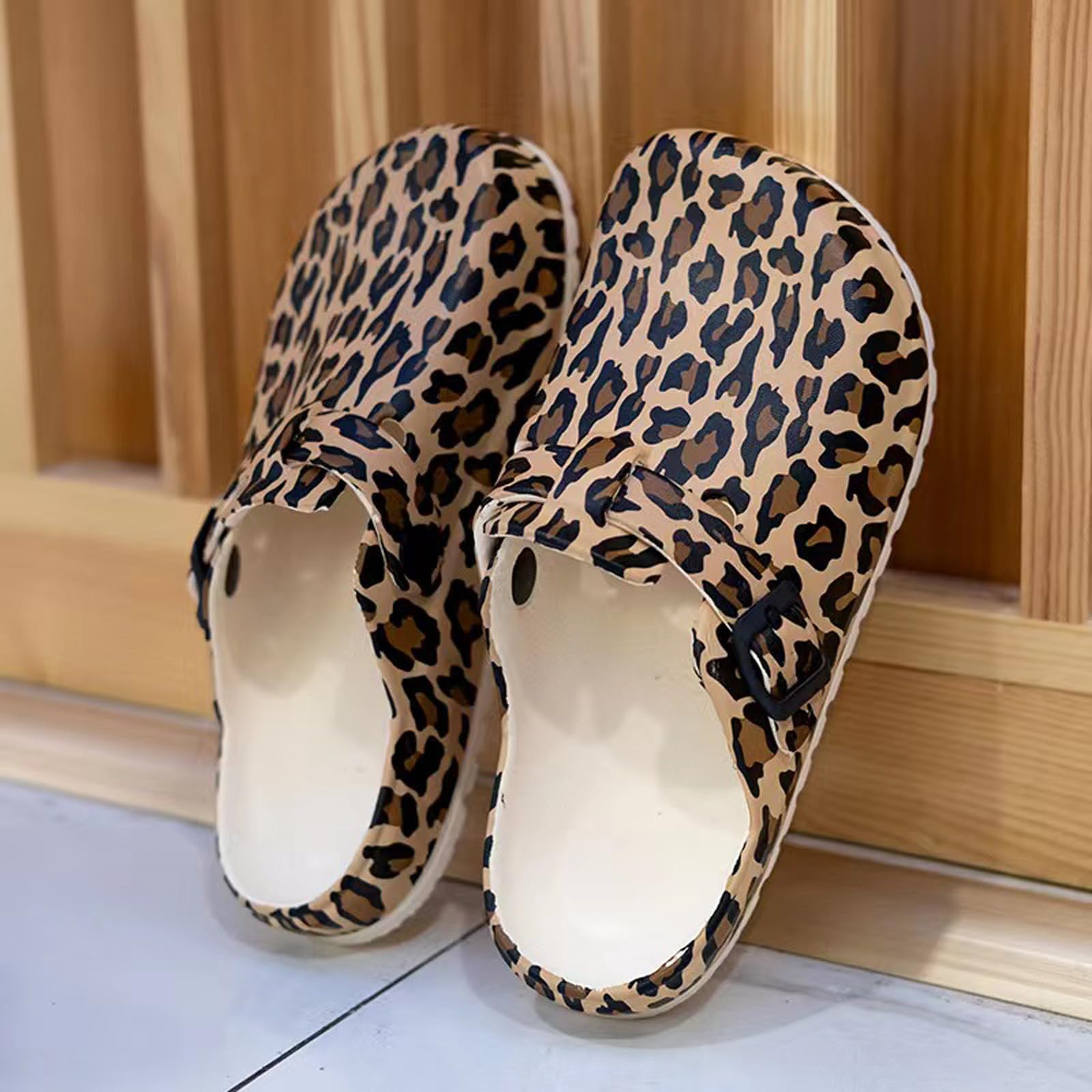 ELIOGN Sabots Jardin Femme EVA - Mules Confortables Imprimées | Idéal pour la maison, le jardin et l'extérieur. Mousse EVA imperméable, légère et facile à nettoyer.