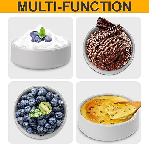 Miniatura 7 de Dootafy Paquete de 3 cuencos de silicona para huevos escalfadores para microondas, olla individual para microondas para horno freidora de aire,