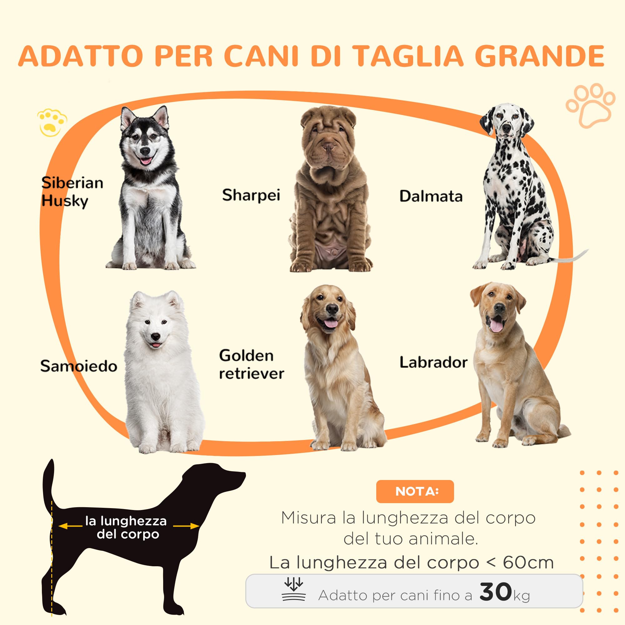 PawHut Casetta per Cani Grandi in Legno per Interno, Kennel per Cani Multiuso con Porta Scorrevole, 98x58x61 cm, Marrone