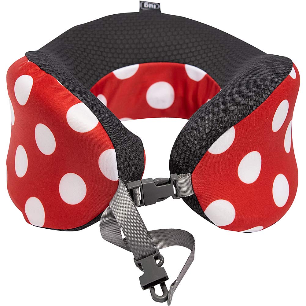 LugSnuz Wrap Travel Pillow, Crimson Dot, One Size