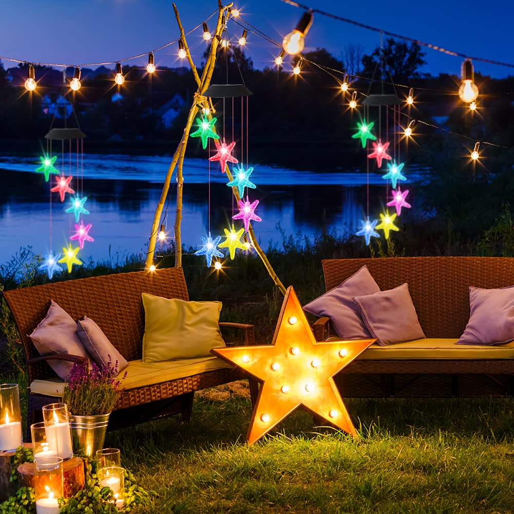 NICEWAT Solar Windspiel Für Den Garten – LED See Produktbild-Vorschau 7