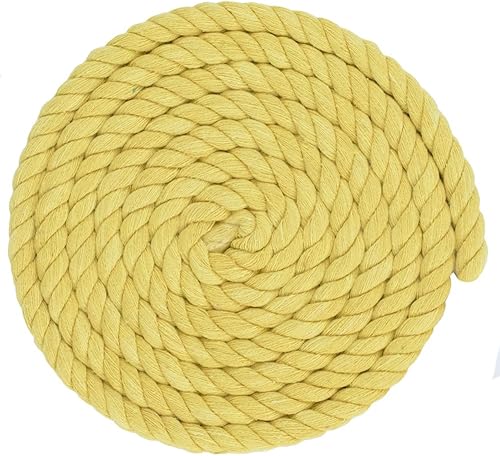 Miniatura 31 de West Coast Paracord - Cuerda de algodón natural trenzada de 3 hebras, 1/4, 1/2, 5/8, 3/4 y 1 pulgada de diámetro, 10, 25, 50, 100 pies