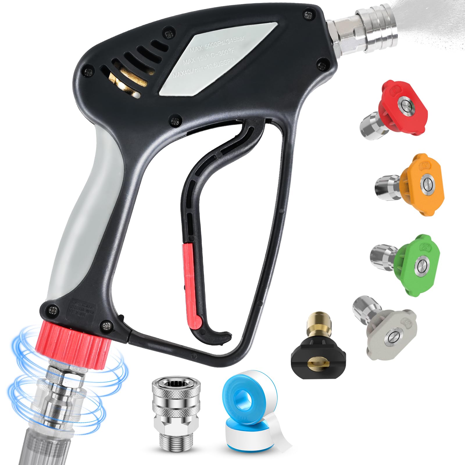 Snapklik.com : Sealegend Pressure Washer Gun, 5000 PSI / 10.5 GPM High ...