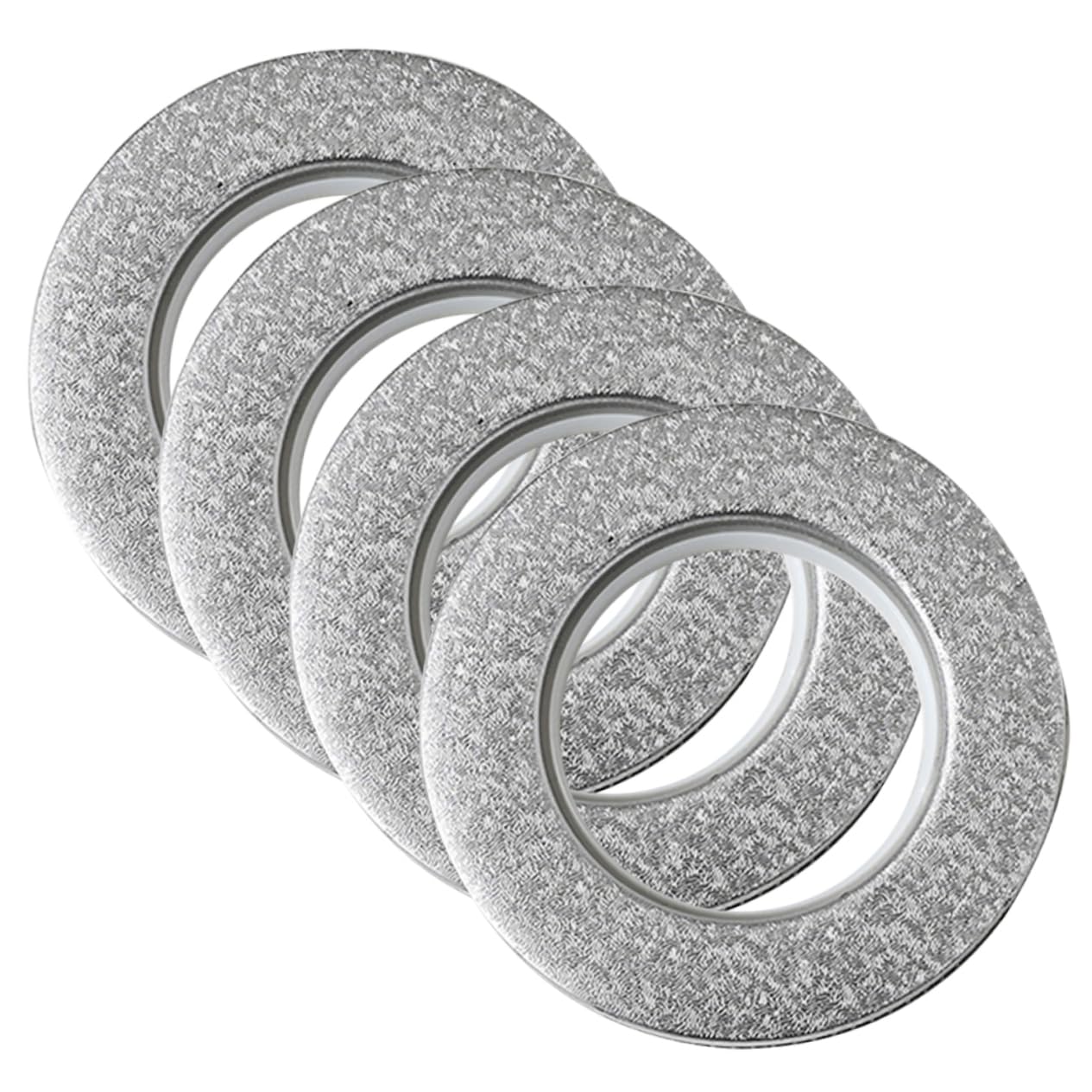 Yardenfun Strong Plastic Curtain Buckle Hanging Ring Easy to Use Drapery Rings Grommets for Window Curtains