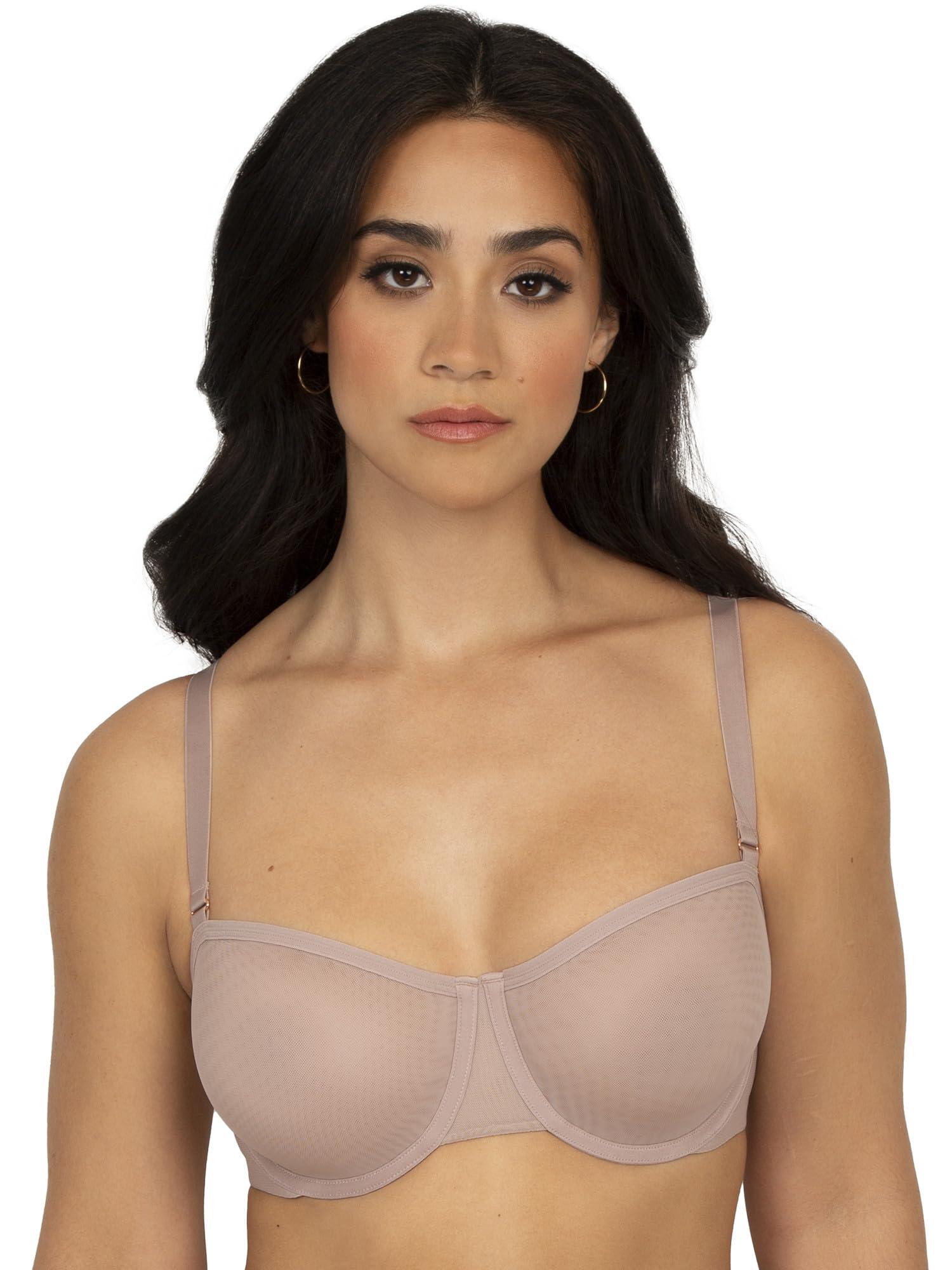 Smart & Sexy Womens Sheer Mesh Unlined Balconette Bra