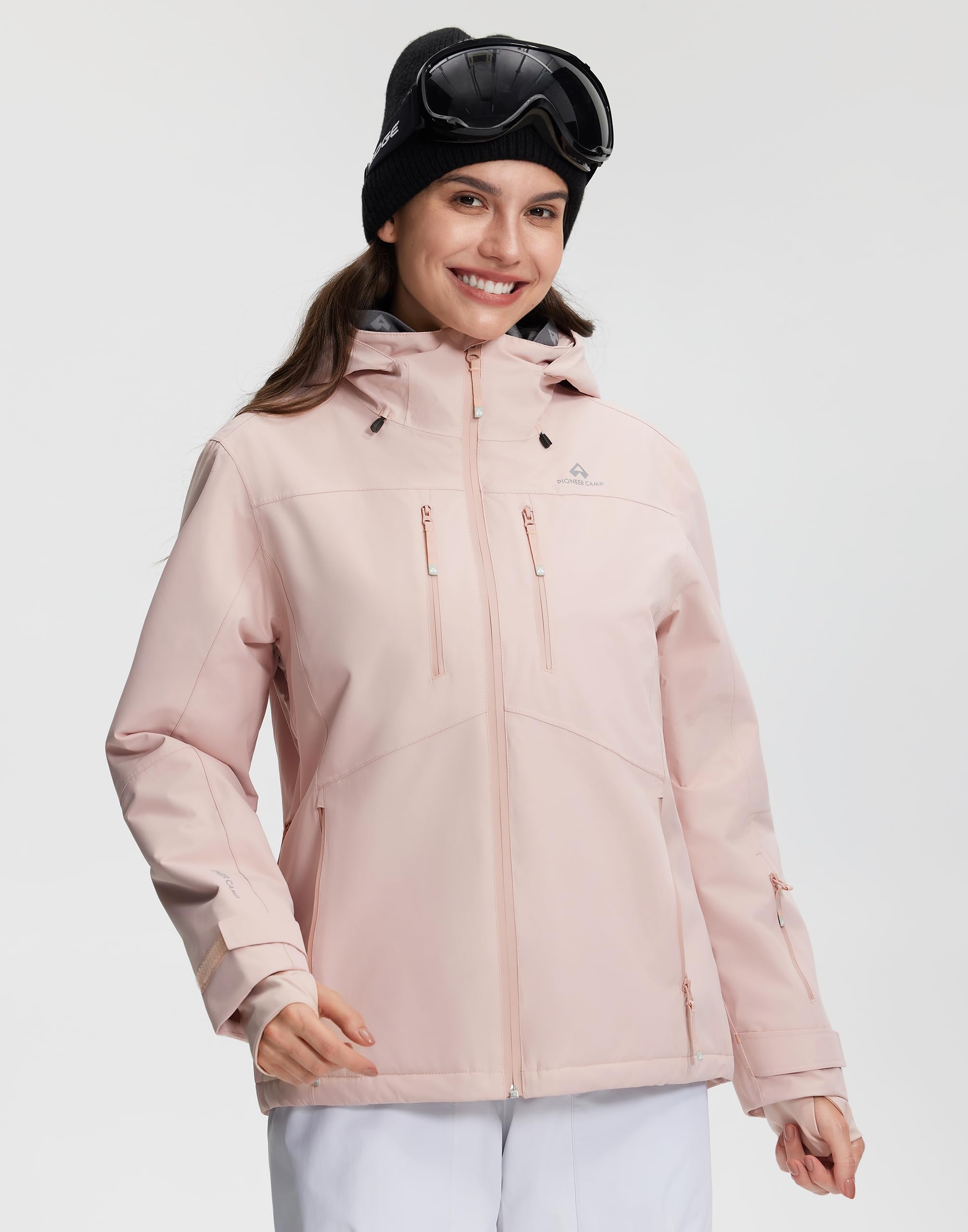 Pioneer Camp Damen Skijacke Wasserdicht Winddicht Warm Winter Outdoorjacke für Ski Snowboard Wandern