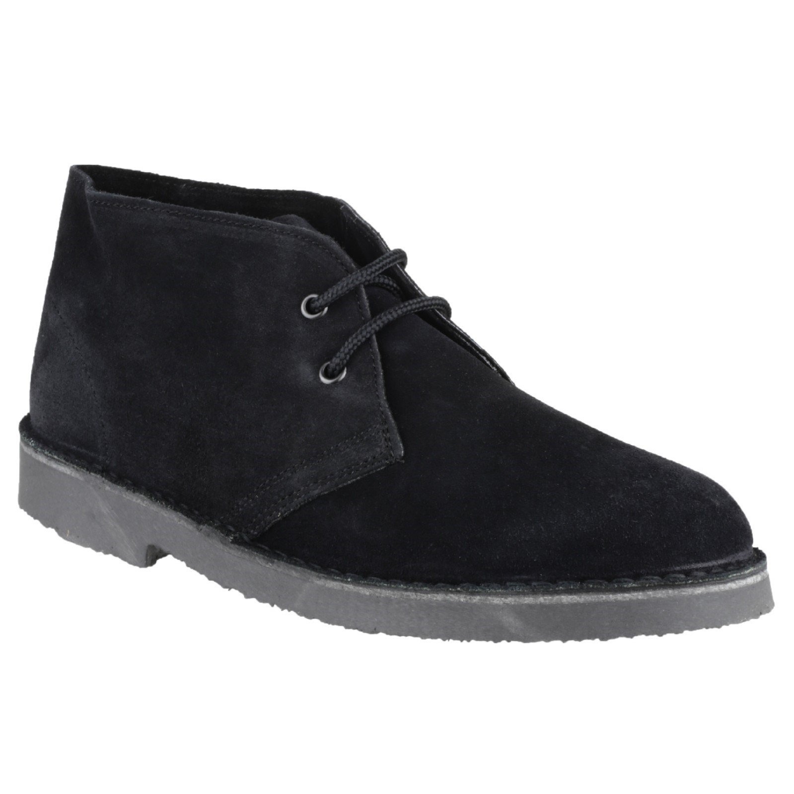 Cotswold Men's Black Sahara Desert Boot Suede Lace Up Desert Boot 8