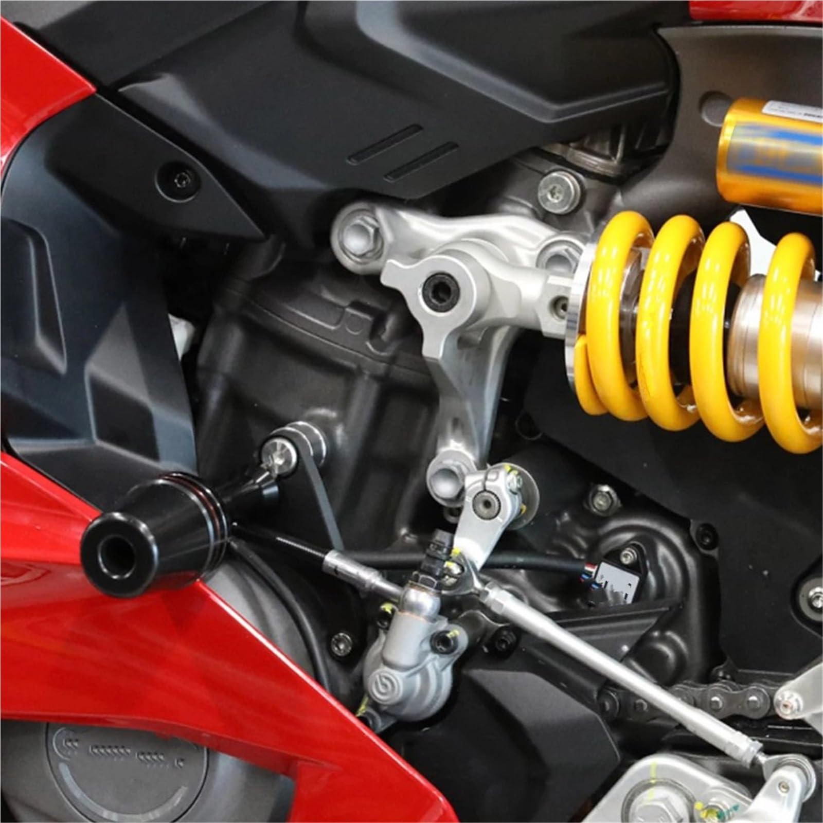 Suwaki ramy motocykla Pasuje Do Ducati Panigale V2 V2S 2025 Owiewka Motocyklowa Osłona Ramy Suwak Crash Pads Spadający Ochraniacz Przednie tylne koło oś widelca suwaki