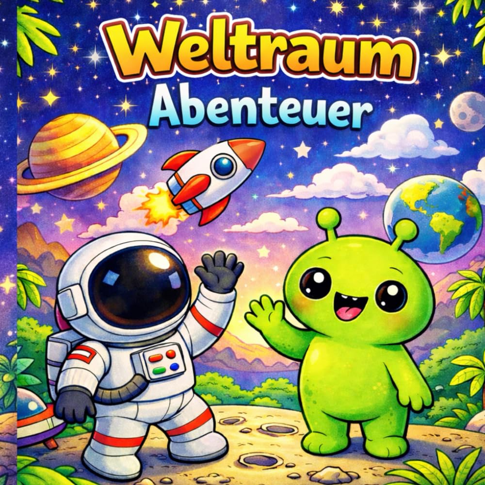 Weltraum Abenteuer: Das kreative Malbuch für kleine Astronauten