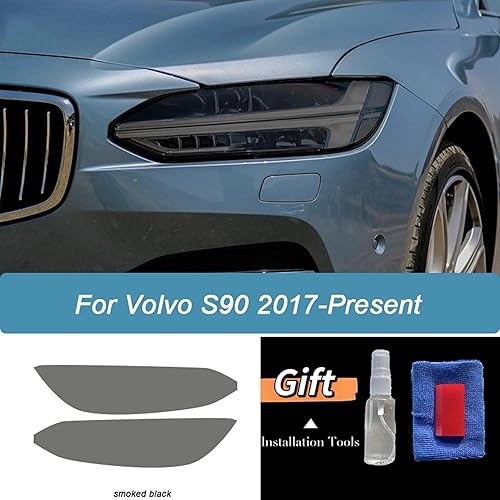 Miniatura 4 de Película protectora para faros delanteros de coche, color negro, adhesivo de TPU transparente, para Volvo XC90 XC60 XC40 S60 S90 V60 V90