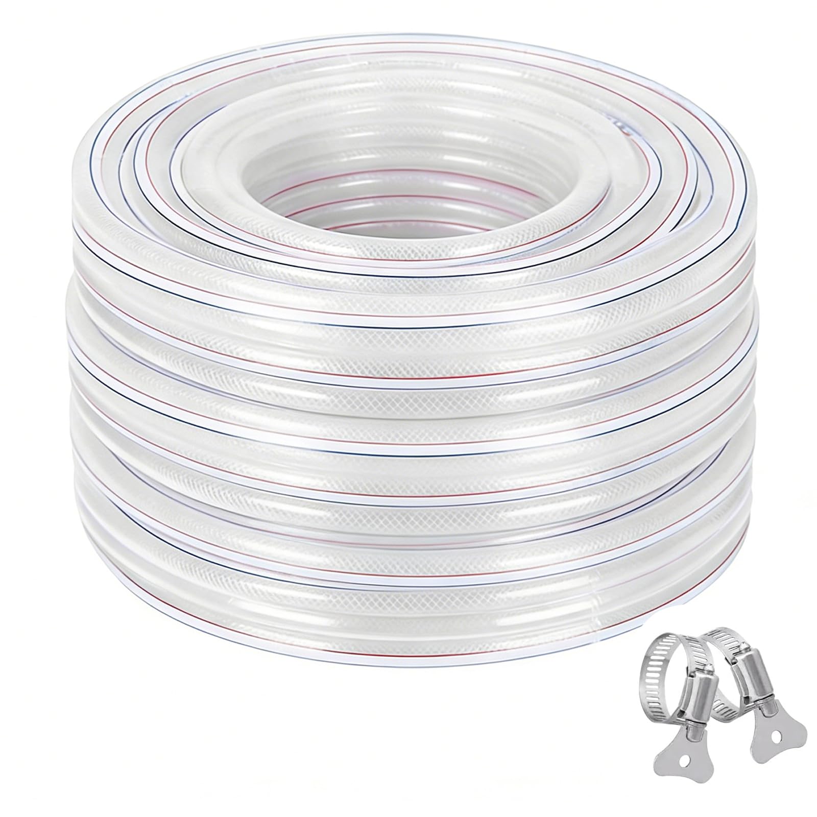 Trinkwasserschlauch, PVC Schlauch 25mm Innendurchmesser, Wasserschlauch Plastikschlauch Aquariumschlauch Luftschlauch Benzinschlauch (25x33mm 10 Meter)