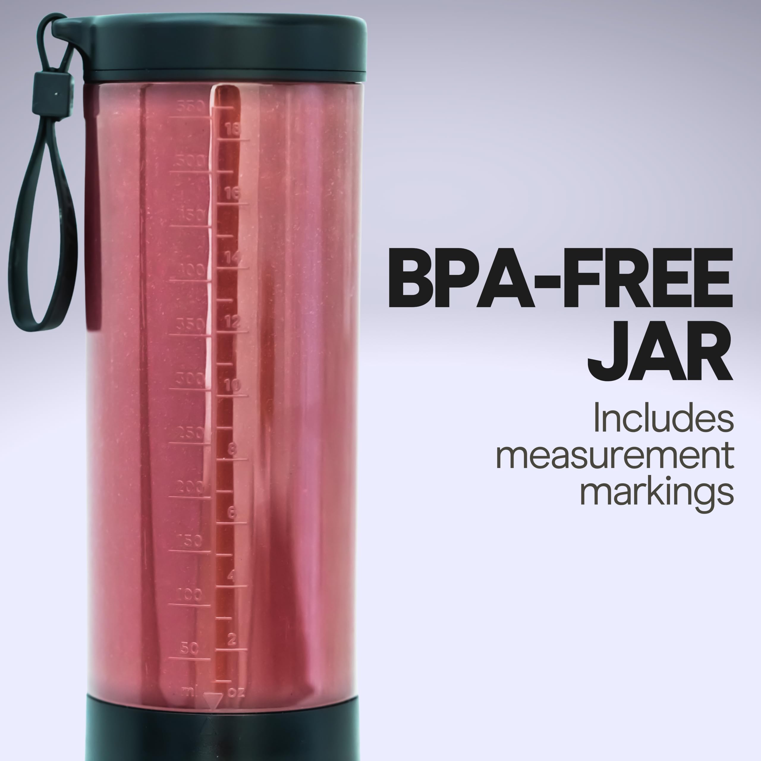 BlendJet 2 Portable Blender for Smoothies & Shakes - BlendJet Cordless Personal & Small Blender, USB-C Rechargeable & Self Cleaning - (Mint, 16 oz.): Geode 20 oz.