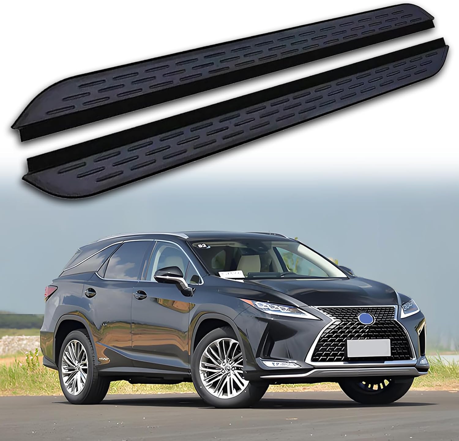 2PCS Running Boards Side Steps Pedal Steps Nerf Bar Accessories Fits for Lexus RX RX350 RX450h 2016 2017 2018 2019 2020 2021 2022