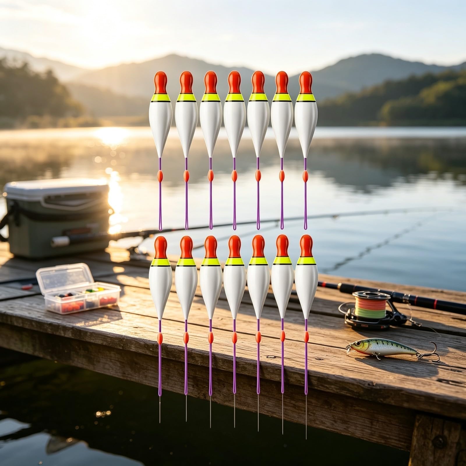 Boya de Pesca Nanómetro 7cm Auto-Bloqueo para rápido Boya de