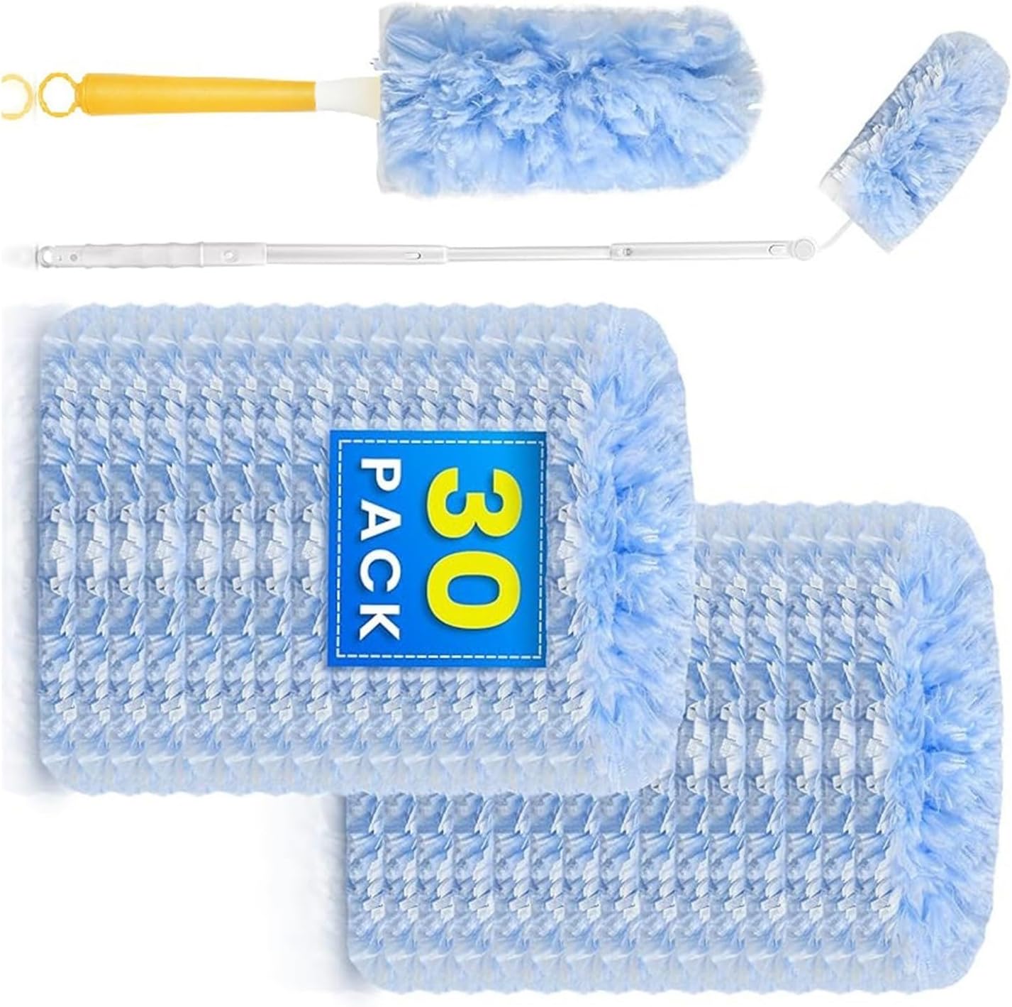 Anti Fiber Pad Design Helps Reduce Household Waste Dusting Wand Refill