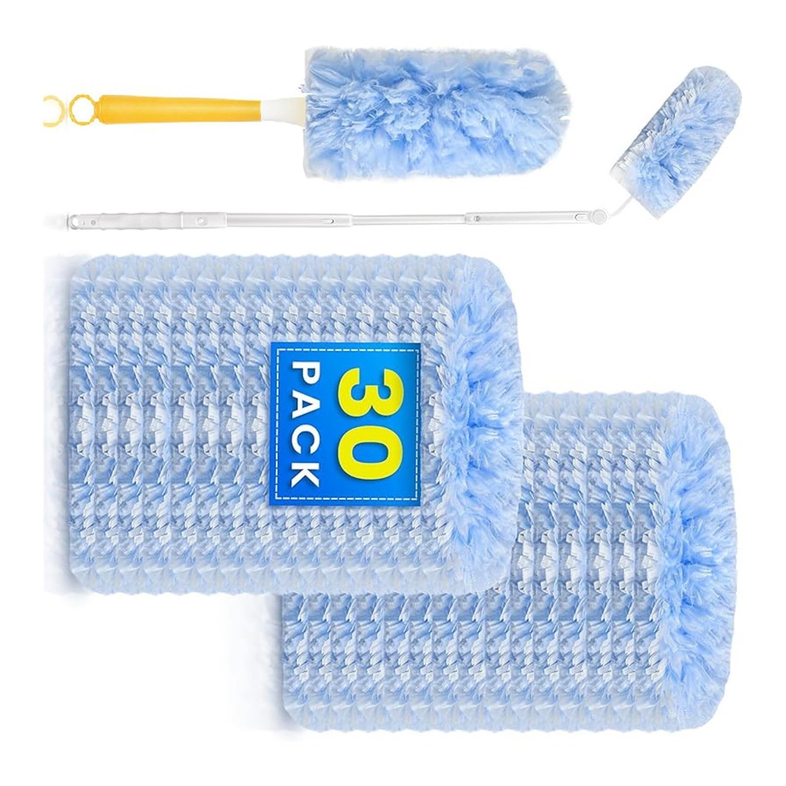 Kalttoy Fiber Cleaning Refill for Handheld Dusting Tool Effectively Captures Fine Particles Delicate Face Cleaner