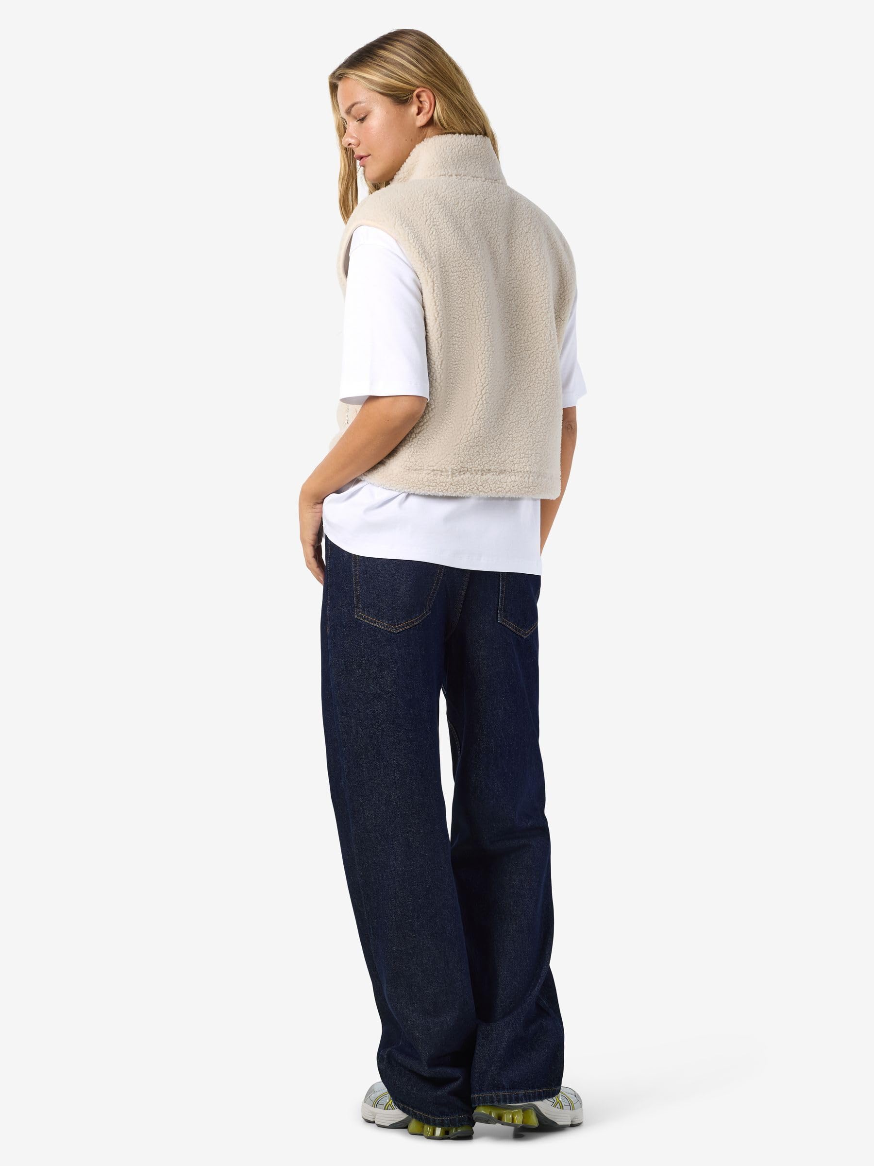 NOISY MAY Damen Nmmasey Short Teddy Vest FWD Noos