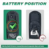 Vista 2 de Beefunny Funda de llave de repuesto para mando a distancia de coche, 4 botones, para Mazda 3 6 2014-2018 SKE13D-01 (Solo funda de llave)
