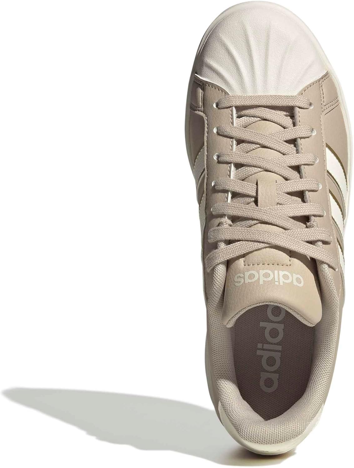adidas Womens Streettalk Lace Up Sneakers Shoes Casual - White - Image 2