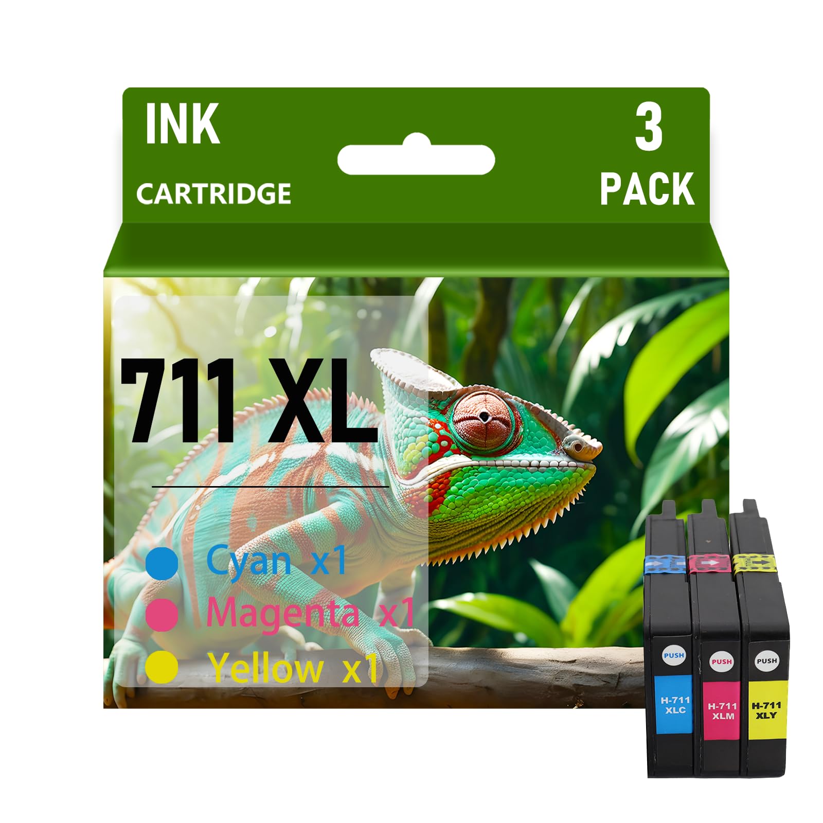 Amazon.com: 711XL High Yield Ink Cartridge Combo Pack for HP 711