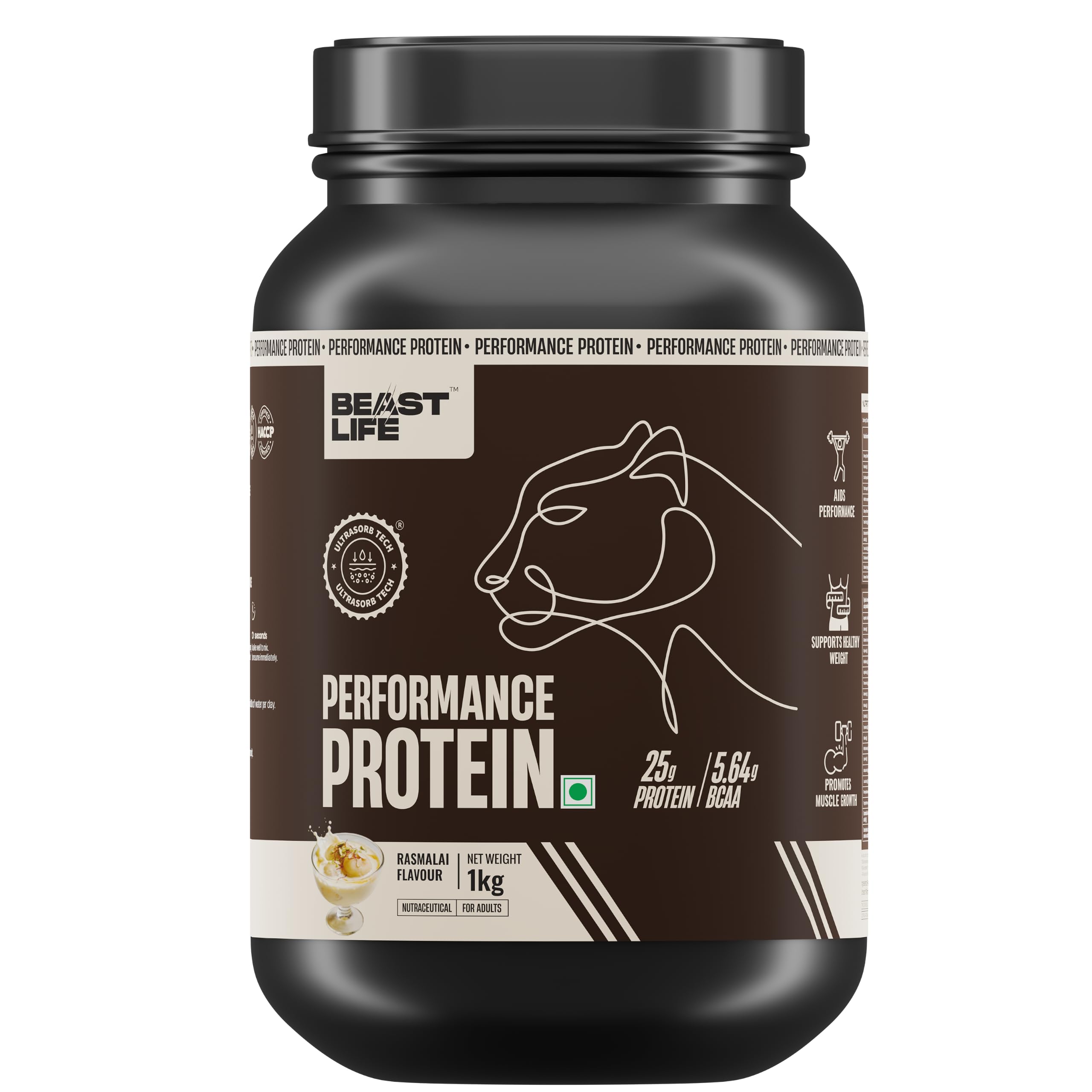 BeastLife Performance Yeast Protein Powder | 25g Protein | Chocolate Mocha Flavour|NABL Lab Certified | High Absorption for Muscle Growth |Smooth & Light, Easy to Digest with Ultrasorb Tech|5.64g BCAA | Best For Gut | Beta Glucan | Improves Immune Function | 1 Kg — Amazon image 32