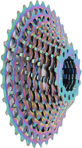 Miniatura 9 de Casete de 11 velocidades, 11-36T, diseño hueco, aluminio + acero, piñón de casete de rueda libre de carreras de repuesto